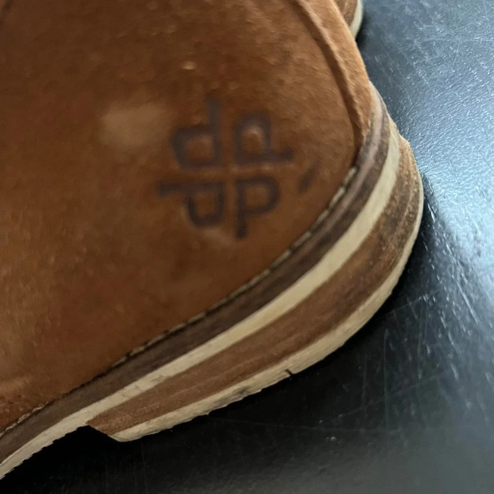 Playboy Suede Derby Shoes Brown Lace Up Casual Made in Portugal Size 43 / 10